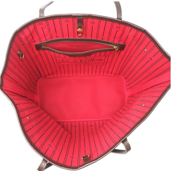 LOUIS VUITTON Brown Damier Neverfull MM Tote Bag - Picture 6 of 10